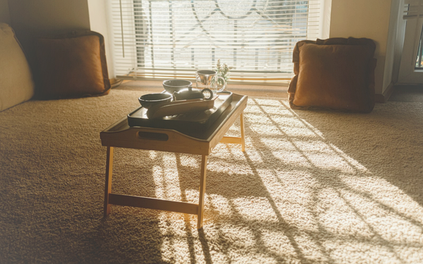 Soft morning ritual suggesting gentle consistency and showing up.
